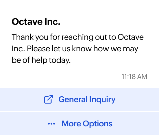 Business conversation chat preview